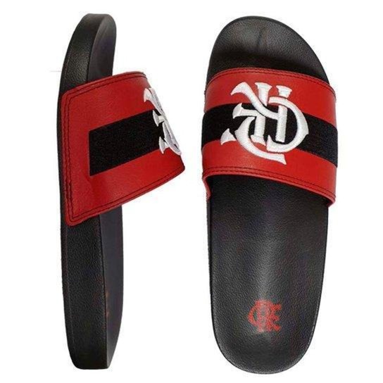 Chinelo Flamengo Slide Manto 1 Crf Bordado - Preto Menor preço em Chinelo Flamengo Slide Manto 1 Crf Bordado - Preto