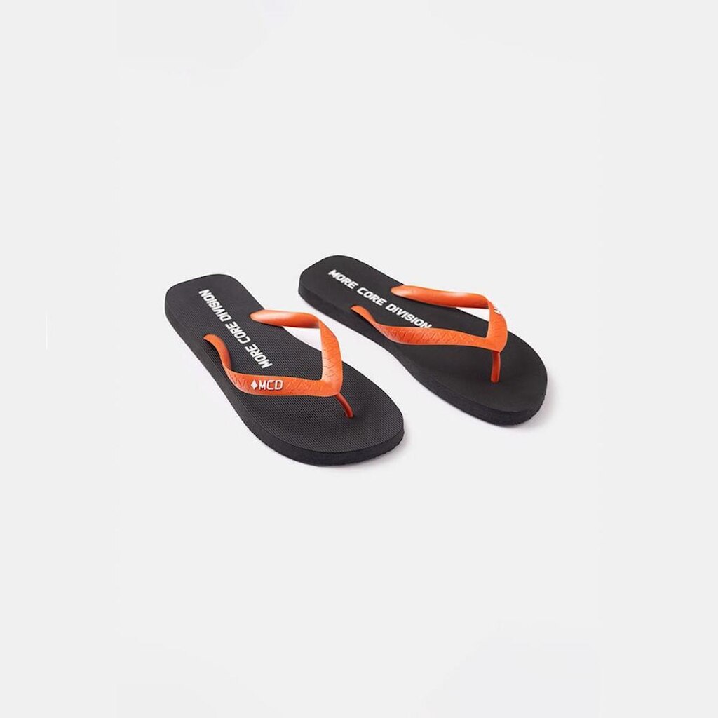 Chinelo Flip-Flop Black Orange