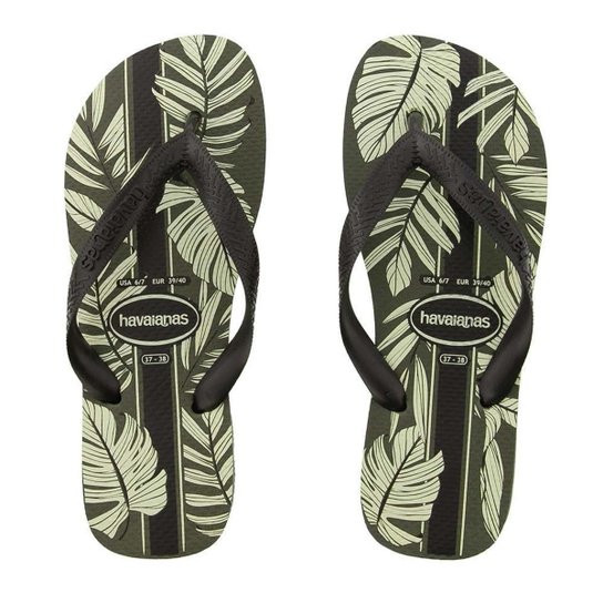 Chinelo Havaianas Aloha Floral Verde - 35 - Verde Militar Menor preço em Chinelo Havaianas Aloha Floral Verde - 35 - Verde Militar