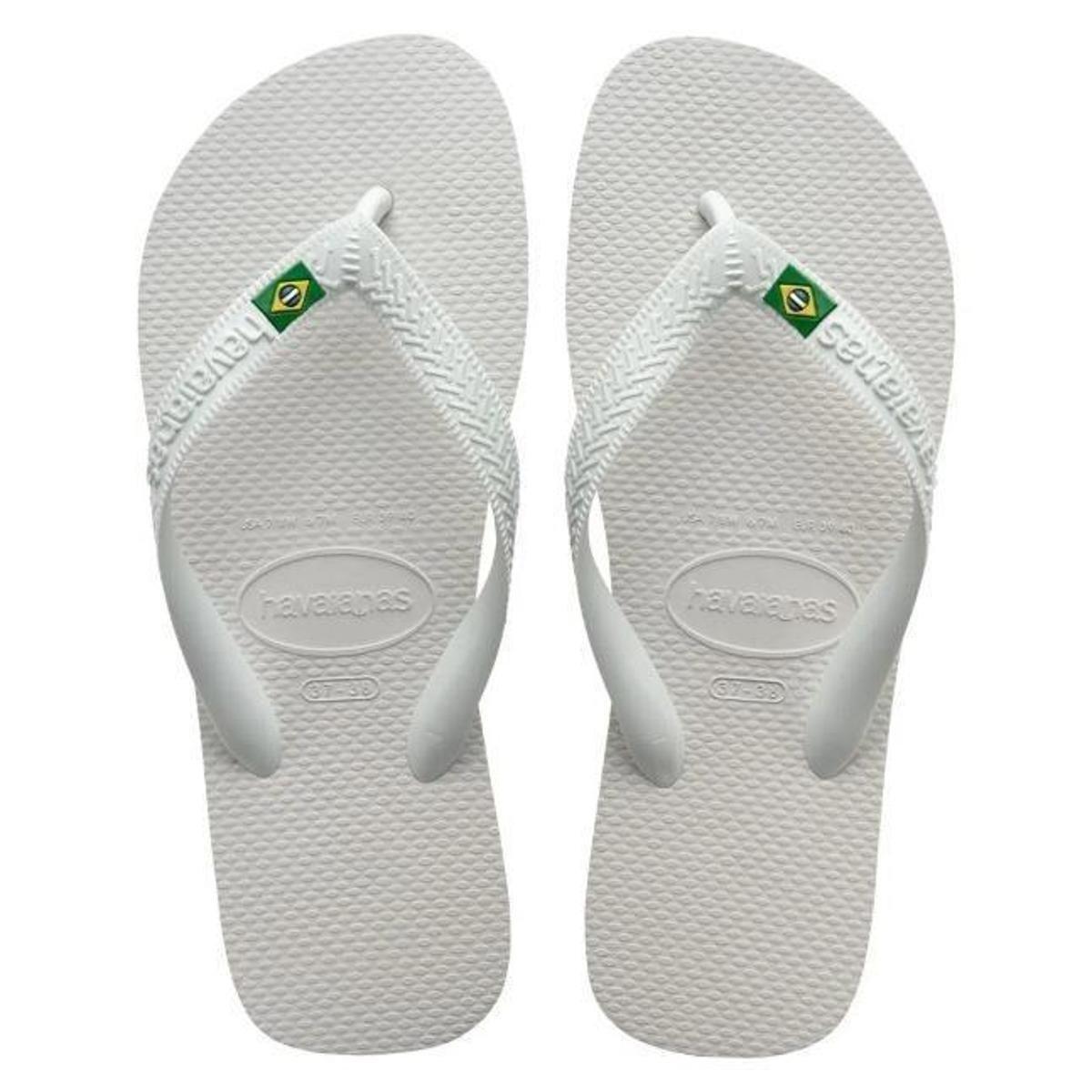 Chinelo Havaianas Brasil Light Unissex - Branco | Netshoes