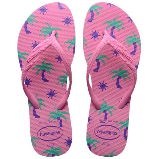 Chinelo Havaianas Fantasia Joy Pink Lemonade - Rosa Menor preço em Chinelo Havaianas Fantasia Joy Pink Lemonade - Rosa