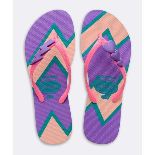 Chinelo Havaianas Feminino Estampado Fantasia Pop - 10047841765 - Lilás Menor preço em Chinelo Havaianas Feminino Estampado Fantasia Pop - 10047841765 - Lilás