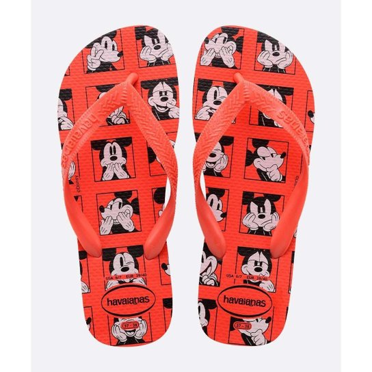 Chinelo Havaianas Feminino Mickey Minnie Top Disney - 10048747189 - Vermelho Menor preço em Chinelo Havaianas Feminino Mickey Minnie Top Disney - 10048747189 - Vermelho