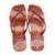 Chinelo Havaianas Feminino Slim Square Glitter Party Original - Rosa
