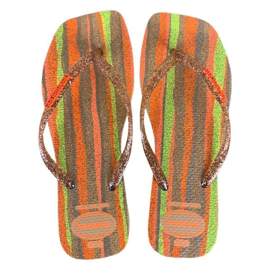 Chinelo Havaianas Feminino Slim Squier Folia Legitimas
