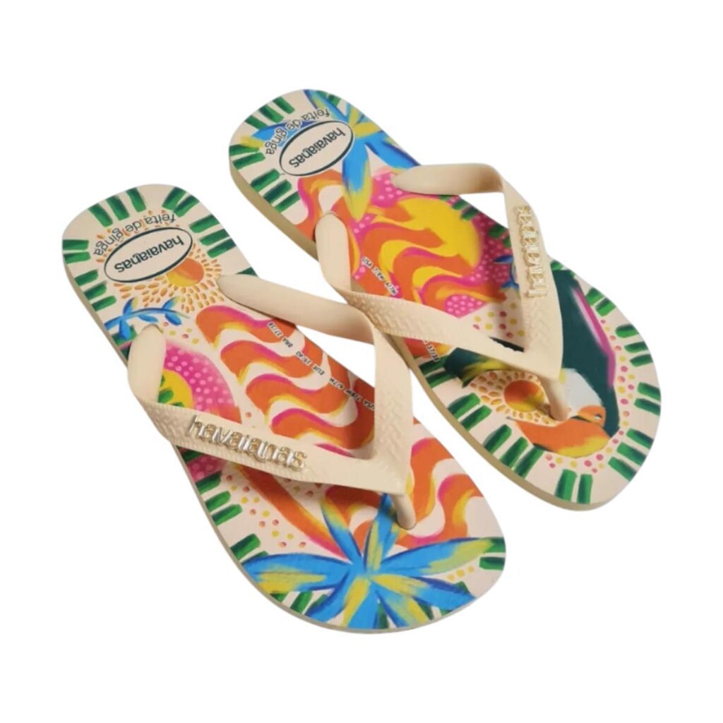Chinelo Havaianas Feminino Top Bossa Amarelo Lançamento