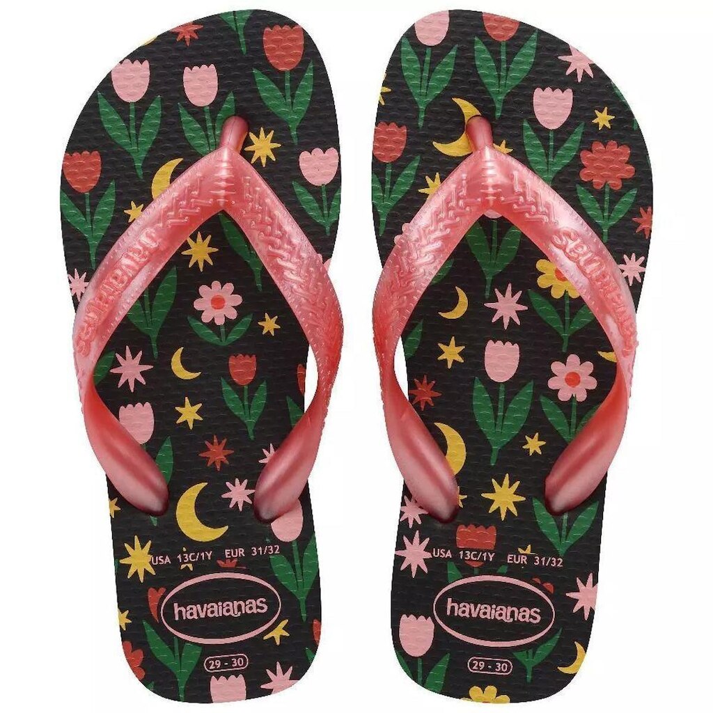 Chinelo Havaianas Infantil Meninas Estampas Kids Flores