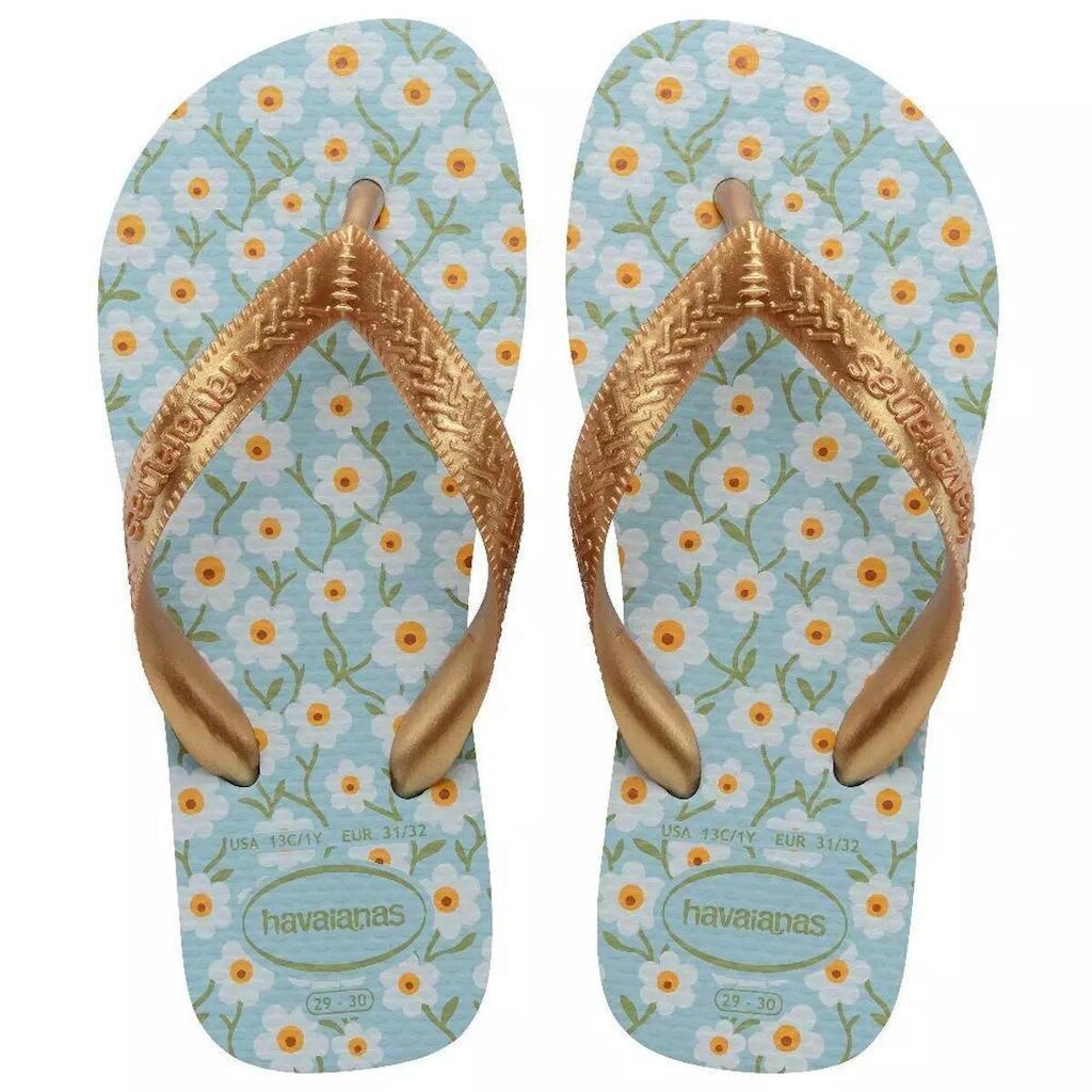 Chinelo Havaianas Infantil Meninas Estampas Kids Flores