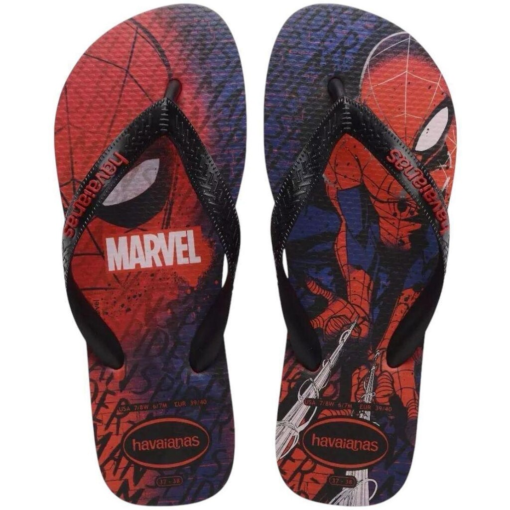 Chinelo Havaianas Masculino Marvel Original | Homem Aranha