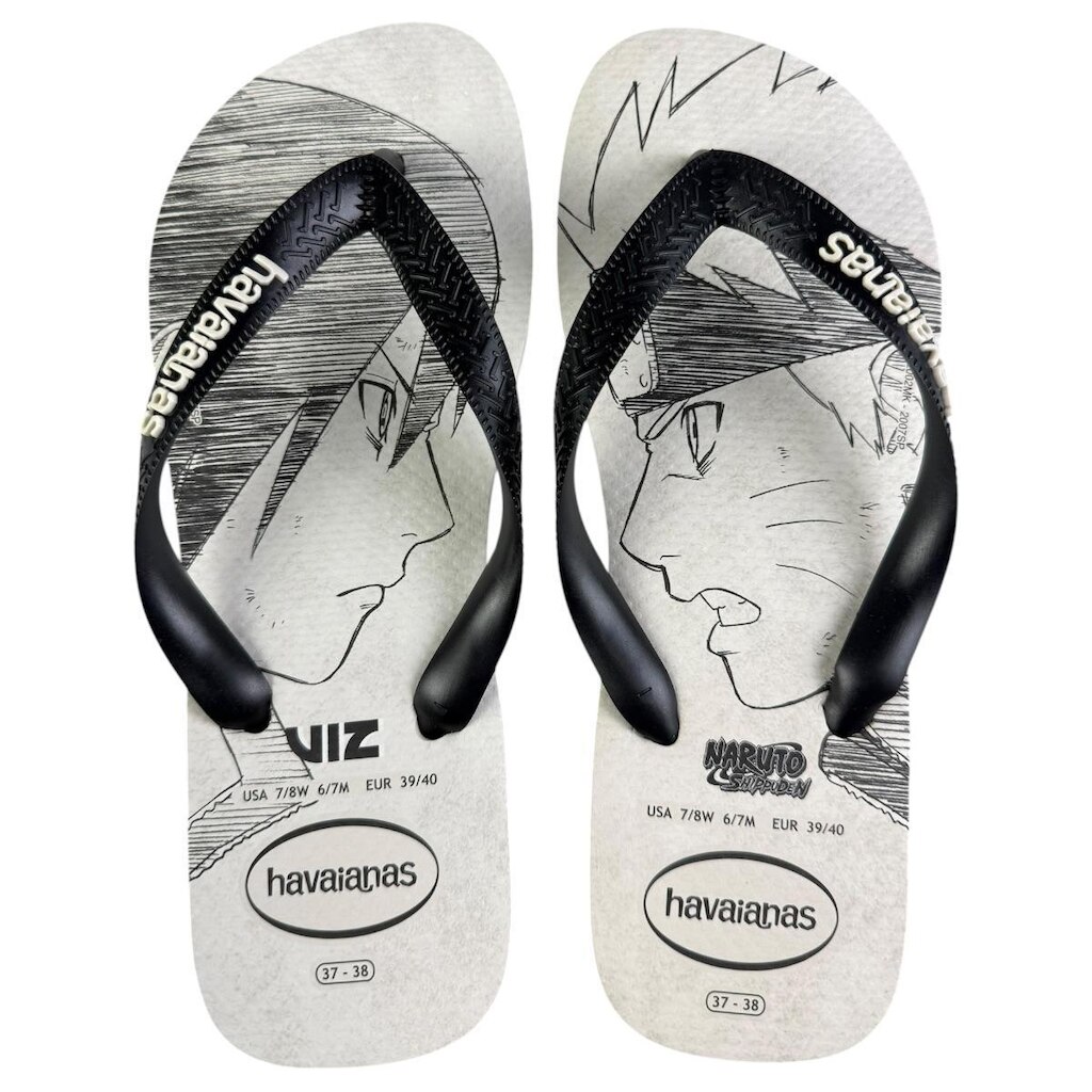 Chinelo Havaianas Naruto Shippuden Unissex Original Sasuke Anime