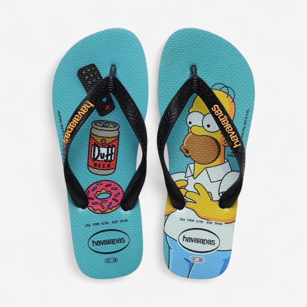 Chinelo Havaianas Simpsons Azul