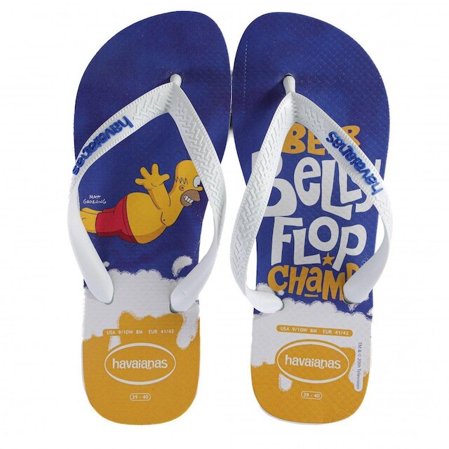 Havaianas Uomo Havaianas Simpsons - Infradito Unisex Adulto In Gomma, Stile Brasiliano Modelli Cartoni - 11