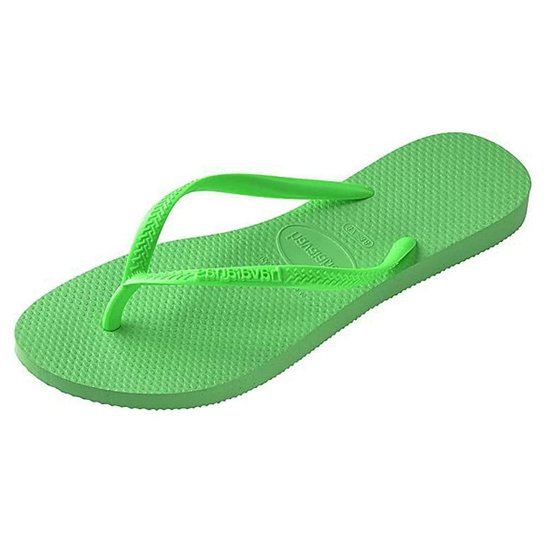 Chinelo Havaianas Slim Com Tiras Justas - 7000030 N - Verde Menor preço em Chinelo Havaianas Slim Com Tiras Justas - 7000030 N - Verde