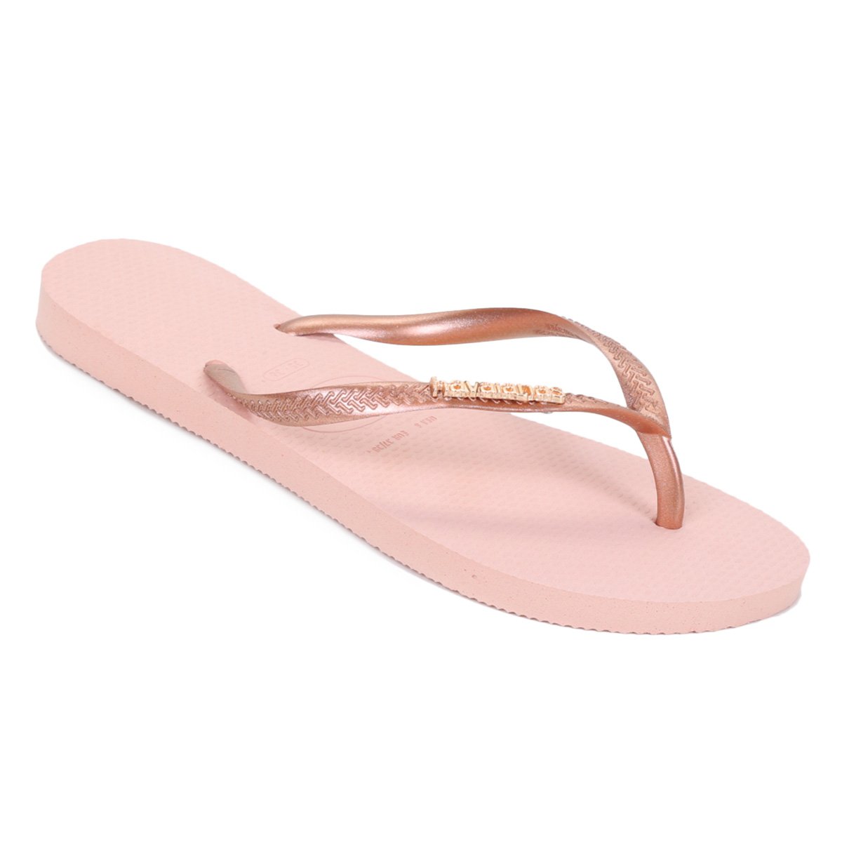 Chinelo Havaianas Slim Logo Metallic Feminina - 1