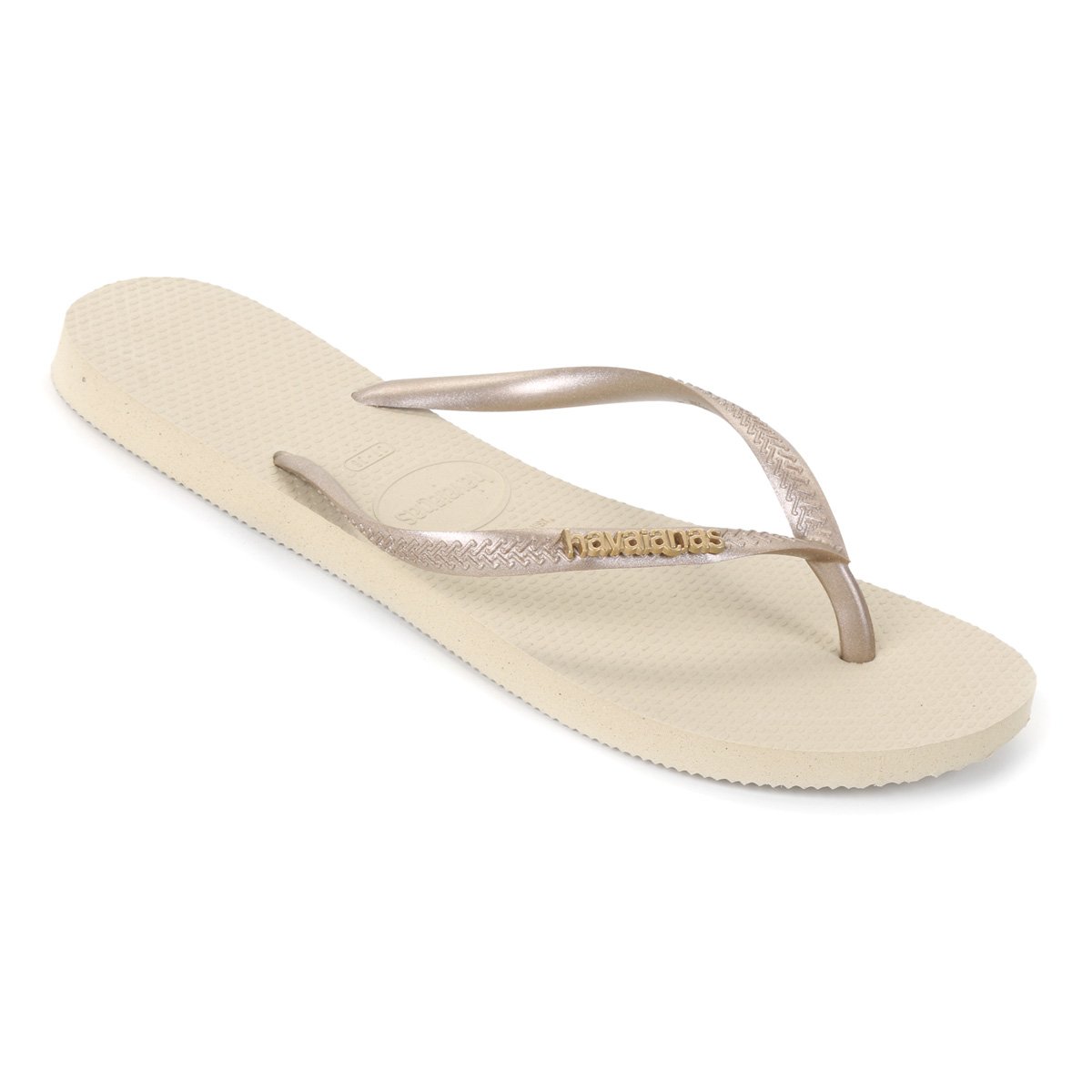 Chinelo Havaianas Slim Logo Metallic Feminina - 1
