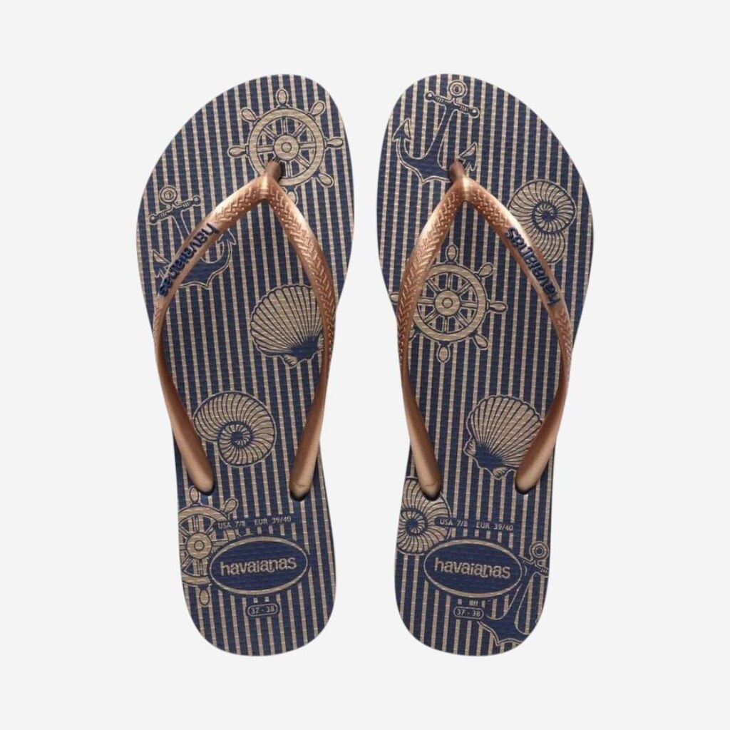 Chinelo Havaianas Slim Nautical Marinho