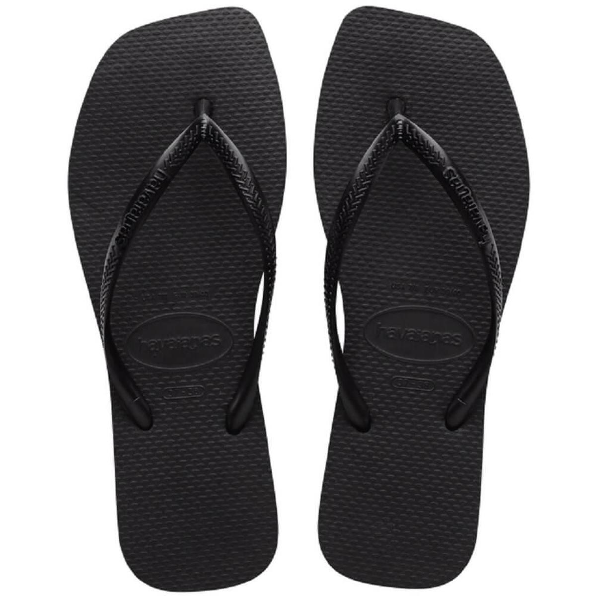 Chinelo Havaianas Slim Square Feminino Preto Menor preço em Chinelo Havaianas Slim Square Feminino Preto
