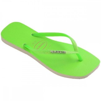 Chinelo Havaianas Slim Square Glitter Feminino