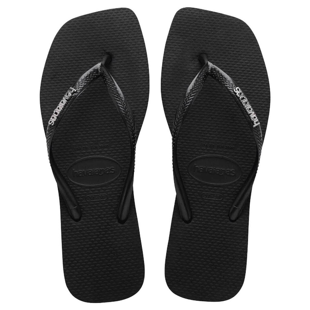 Chinelo Havaianas Slim Square Logo Metallic Feminino