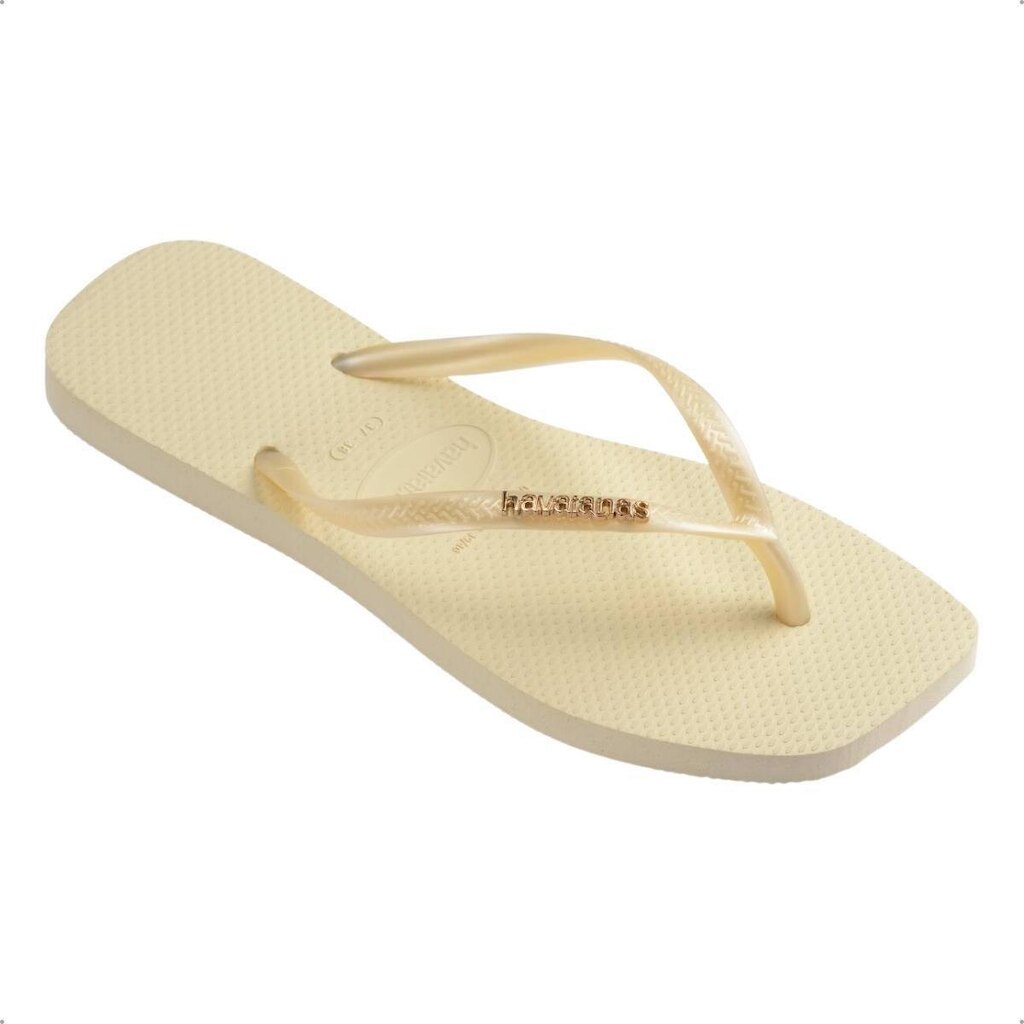 Chinelo Havaianas Slim Square Logo Metallic Original Feminino