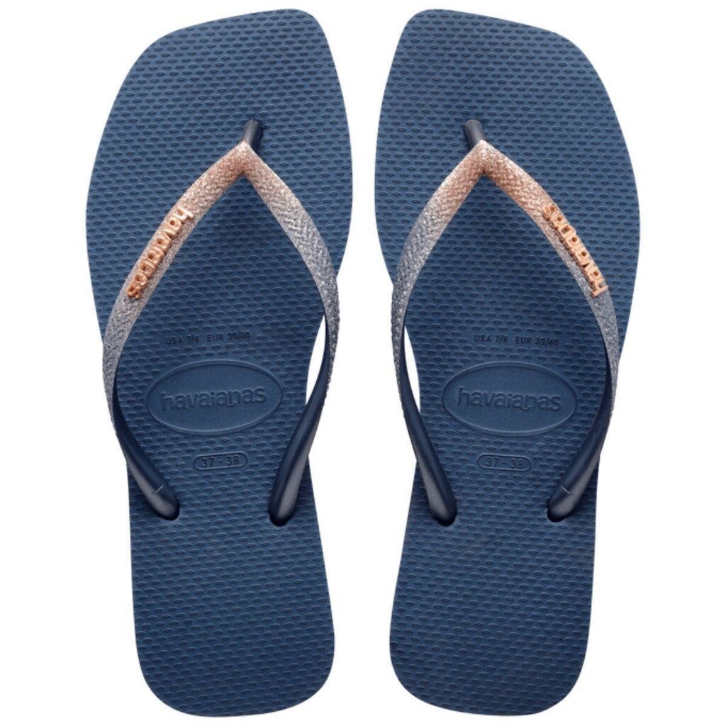 Chinelo Havaianas Slim Square Quadrada Com Glitter Feminino
