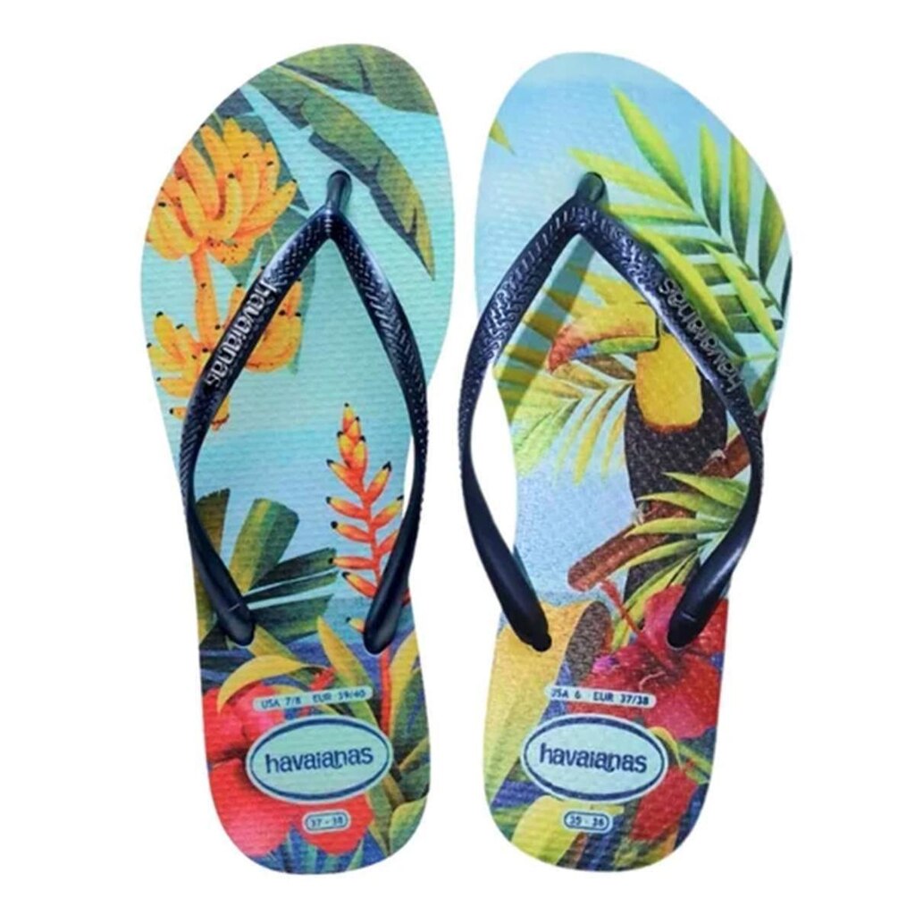 Chinelo Havaianas Slim Tropical - Azul