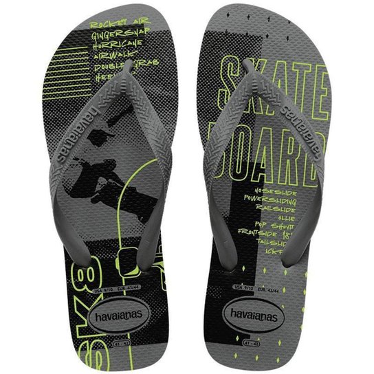 Chinelo Havaianas Top Athletic - Produto Original - Cinza Menor preço em Chinelo Havaianas Top Athletic - Produto Original - Cinza