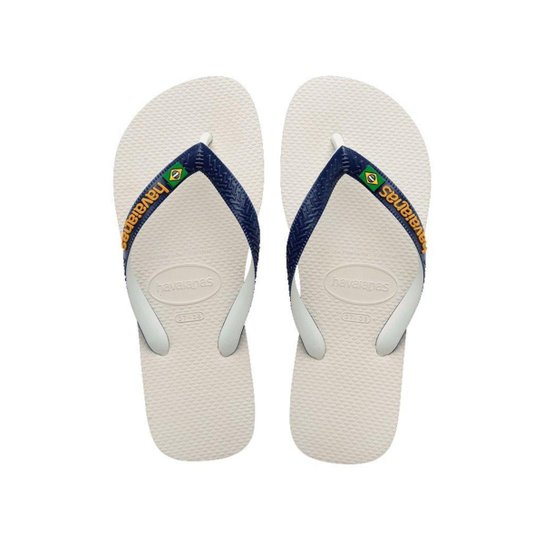 Chinelo Havaianas Top Mix Brasil 4147594 37/44 - Branco Menor preço em Chinelo Havaianas Top Mix Brasil 4147594 37/44 - Branco