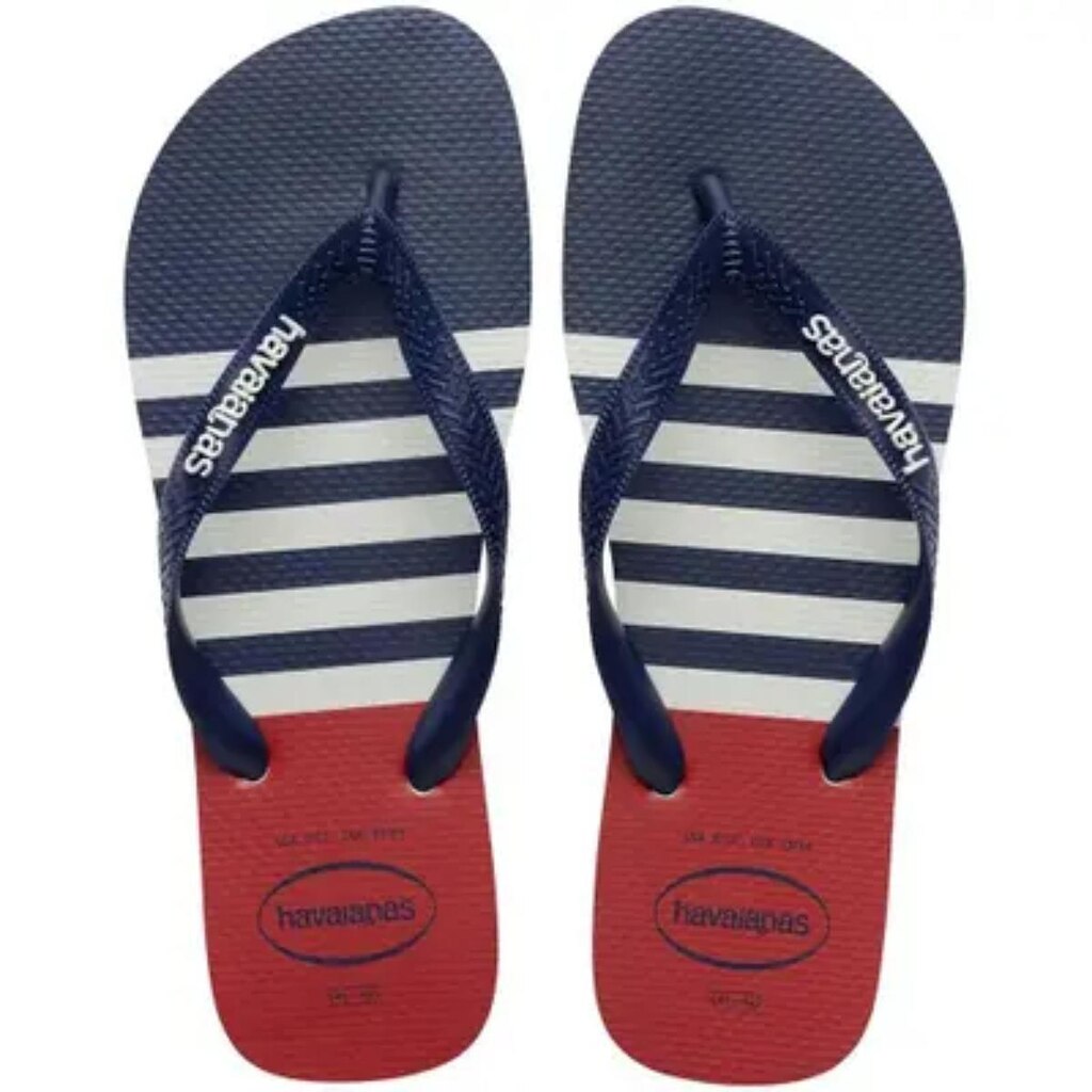 Chinelo Havaianas Top Nautical - Azul e Vermelho - 45/46