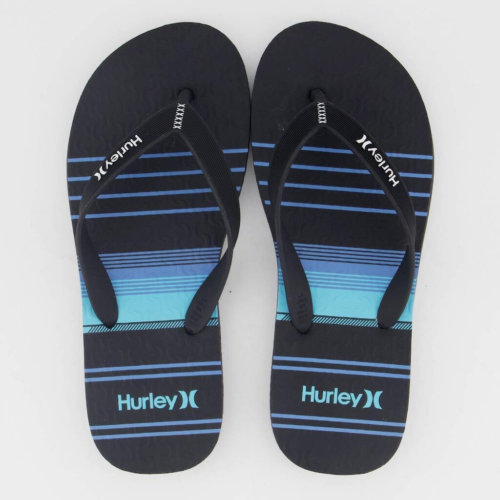 Chinelo Hurley Stripes Preto