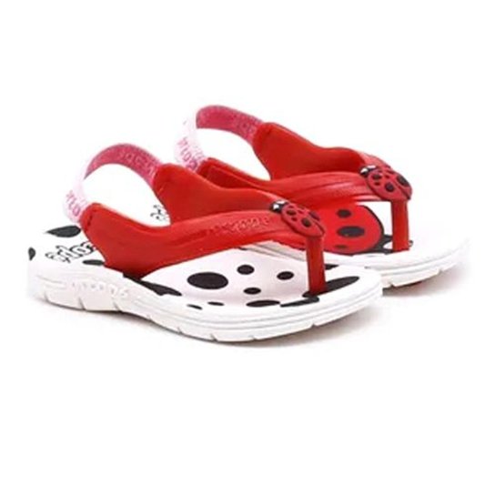 Chinelo Infantil Baby Acqua Joaninha Ortopé Feminino Vermelho