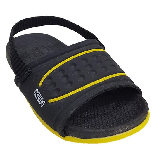 Chinelo Infantil Baby Slide Anatomico Klin Elastico 18 Ao 24 - Preto Menor preço em Chinelo Infantil Baby Slide Anatomico Klin Elastico 18 Ao 24 - Preto