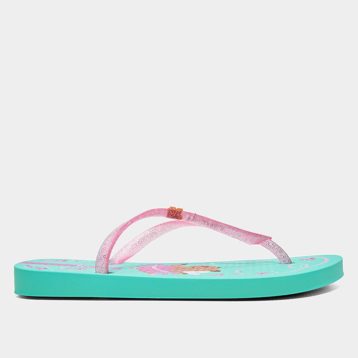 Chinelo Infantil Grendene Ipanema Hype Menina Verde Rosa