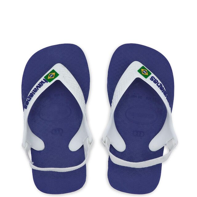 Chinelo Infantil Havaianas Brasil Elástico - Marinho Menor preço em Chinelo Infantil Havaianas Brasil Elástico - Marinho