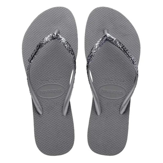 Chinelo Infantil Havaianas Slim Glitter II Feminino - Cinza é ruim? Chinelo Infantil Havaianas Slim Glitter II Feminino - Cinza é boa?