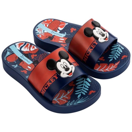 CHINELO INFANTIL IPANEMA DISNEY SLIDE 26424 - Azul Menor preço em CHINELO INFANTIL IPANEMA DISNEY SLIDE 26424 - Azul