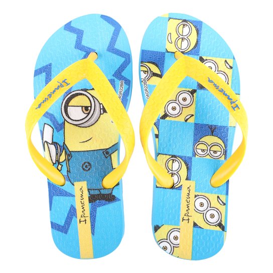 Chinelo Infantil Ipanema Minions Menino - Azul+amarelo Menor preço em Chinelo Infantil Ipanema Minions Menino - Azul+amarelo