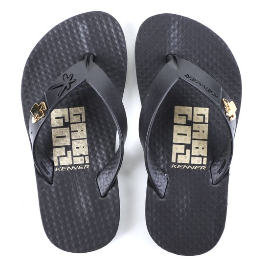 Chinelo Infantil Kenner Gabigol Style Summer - Preto Menor preço em Chinelo Infantil Kenner Gabigol Style Summer - Preto