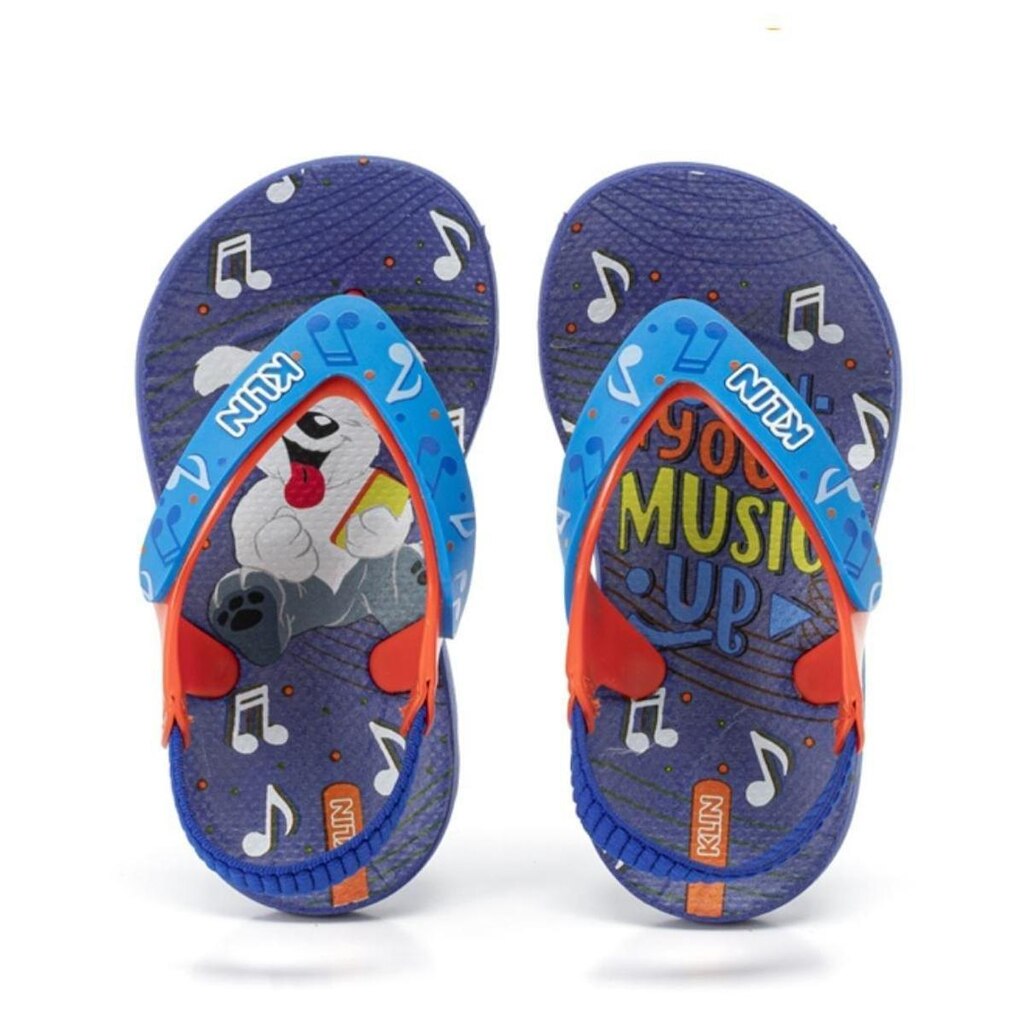 Chinelo Infantil Klin Acqua Print 442131 Com Elástico