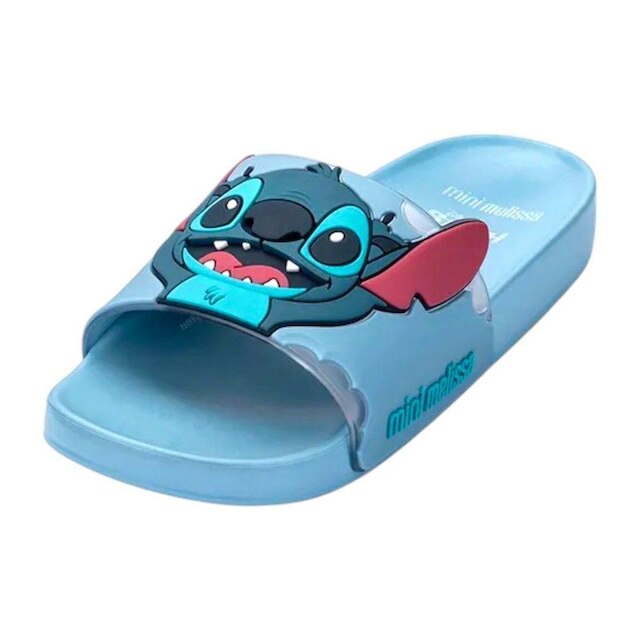 Chinelo Infantil Menina Slide Flowing Stitch Mini Melissa