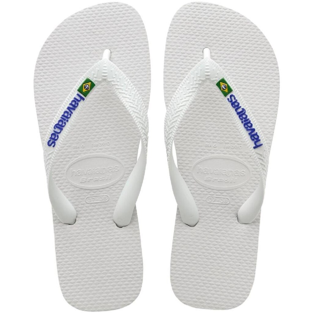 Chinelo Infantil Menino Havaianas Brasil Logo Branco