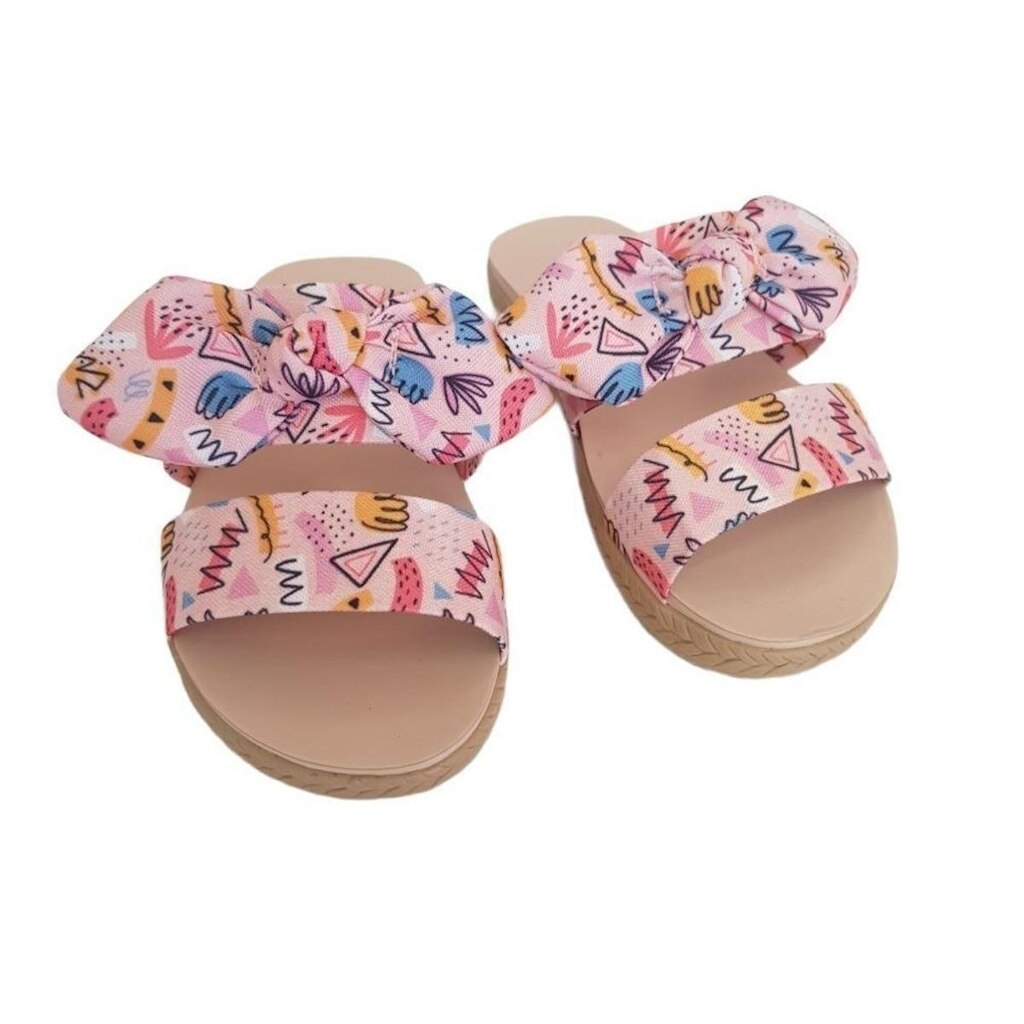 Chinelo Infantil Molekinha Tira Dupla Com Laço