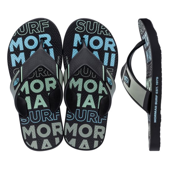 Chinelo Infantil Mormaii Neocycle Masculino - Preto+verde Menor preço em Chinelo Infantil Mormaii Neocycle Masculino - Preto+verde