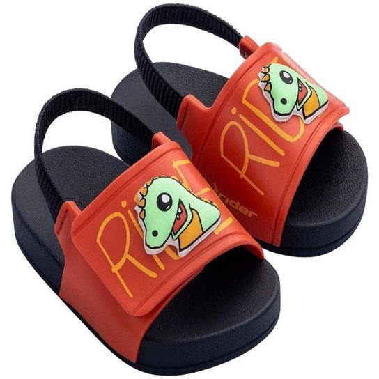 Chinelo Infantil Rider Baby Dino Full 86 Toon Slide - Azul e Vermelho - 17/18 - Azul+Vermelho Menor preço em Chinelo Infantil Rider Baby Dino Full 86 Toon Slide - Azul e Vermelho - 17/18 - Azul+Vermelho