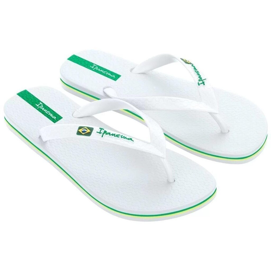 CHINELO IPANEMA BRASIL BRANCO/BRANCO