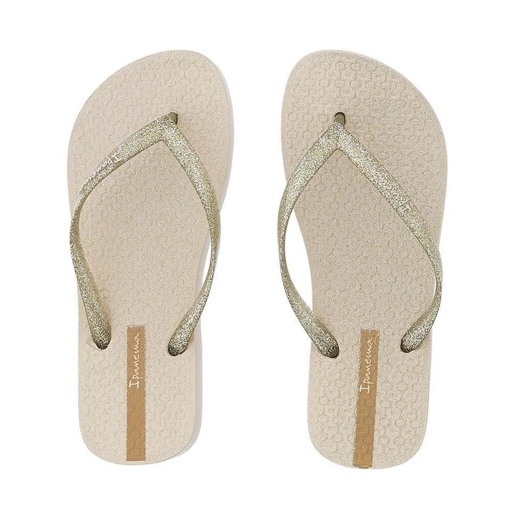Chinelo Ipanema Glitter Bege - 40