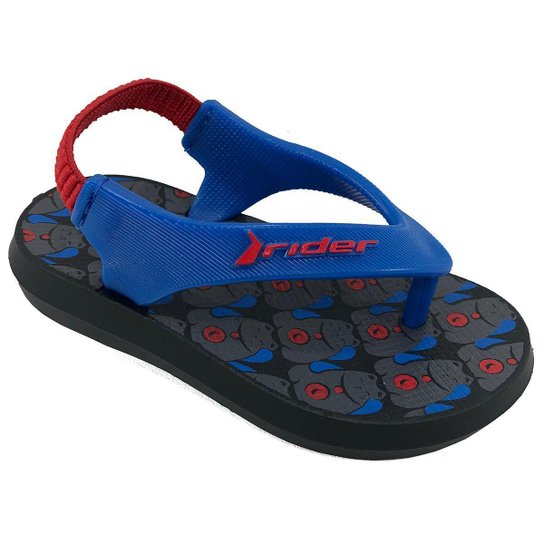 Chinelo Ipanema Infantil Rider R1 Baby - Preto e Azul Menor preço em Chinelo Ipanema Infantil Rider R1 Baby - Preto e Azul