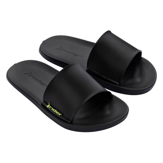 Chinelo Juvenil Rider Slide Speed - Preto+Chumbo Menor preço em Chinelo Juvenil Rider Slide Speed - Preto+Chumbo
