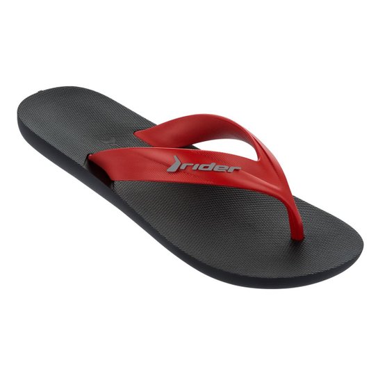 Chinelo Juvenil Rider Strike Unissex - Preto+Vermelho Menor preço em Chinelo Juvenil Rider Strike Unissex - Preto+Vermelho