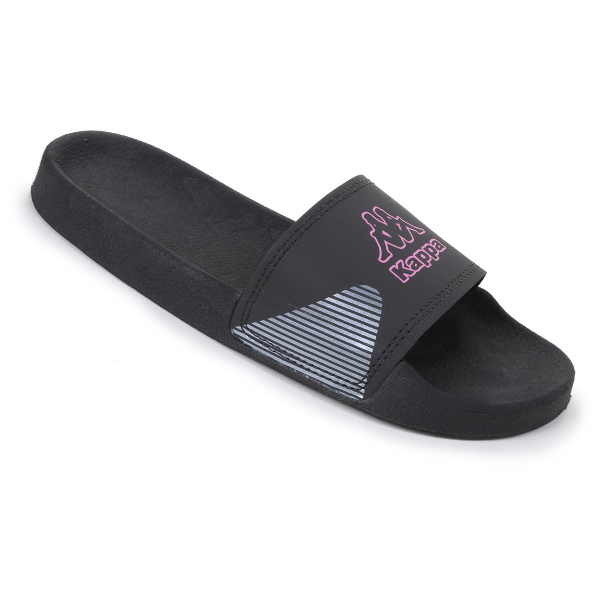 Chinelo Kappa Netshoes Chinelo Kappa Jump Feminino Preto+Pink Netshoes